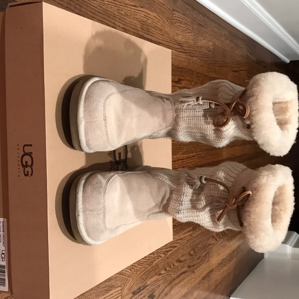 UGG Suburb Crochet boots with original box